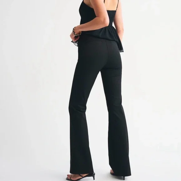 New Abercrombie & Fitch Forme Bootcut Pant - Classic Black - Picture 3 of 5